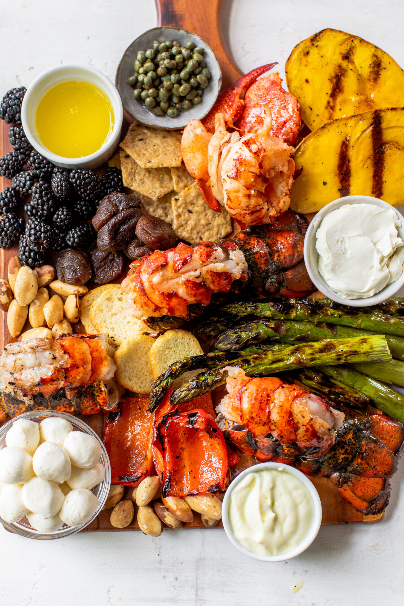 Grilled Maine Lobster Charcuterie Board - Maine Lobster Recipe