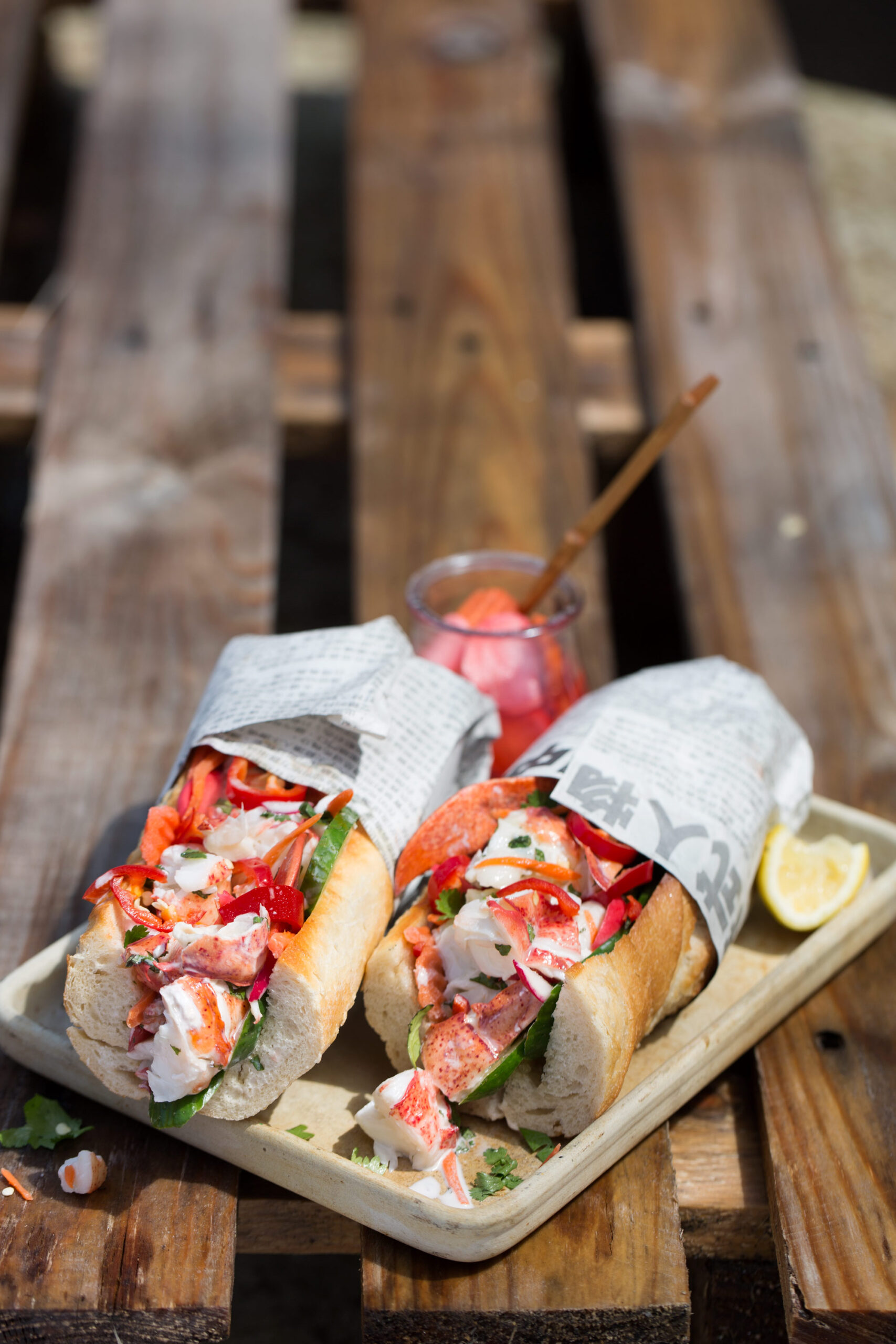 Bánh Mi Style Maine Lobster Roll - Maine Lobster Recipe
