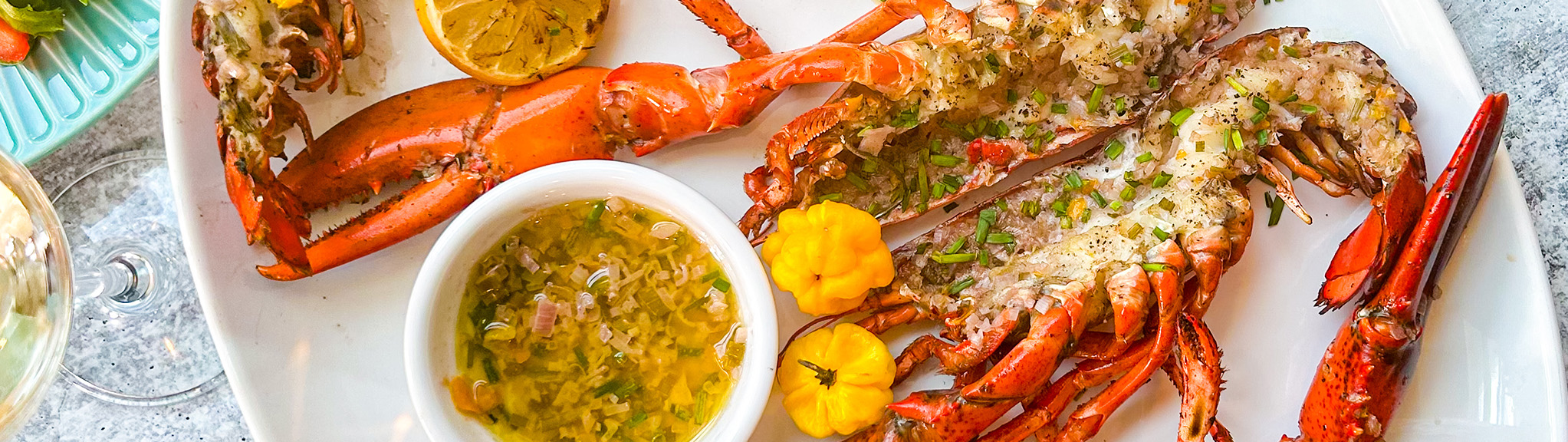 Grilled Whole Maine Lobster with Escovitch Butter - Maine Lobster