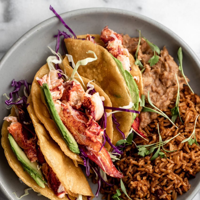 Maine Lobster Truffle Tacos recipe image