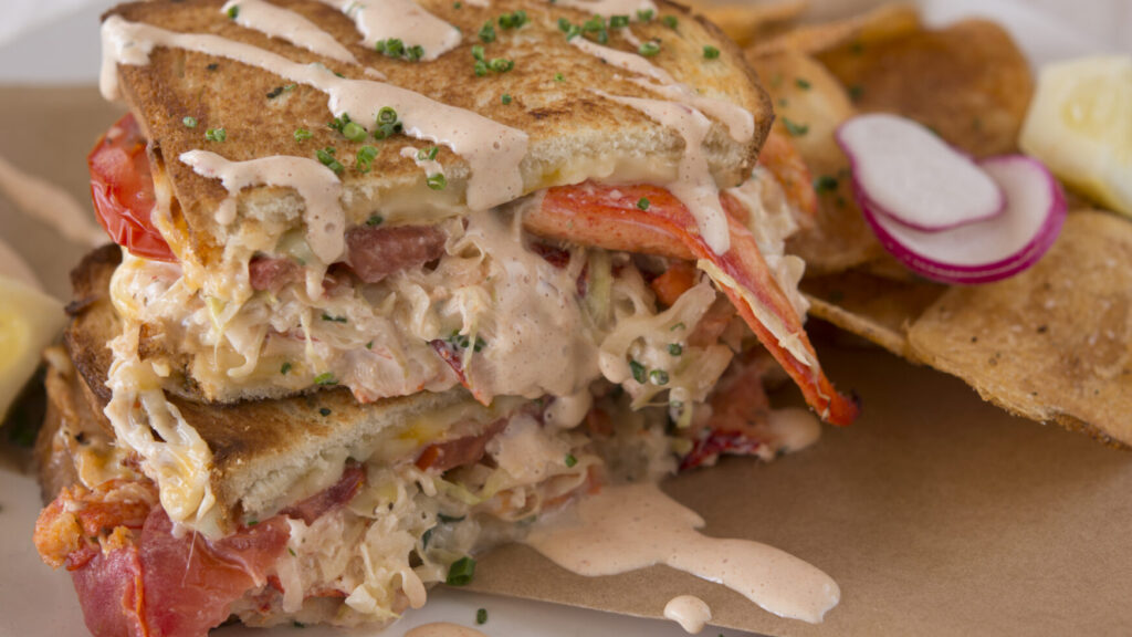 Maine Lobster Grilled Cheese with Everything Sauce recipe image