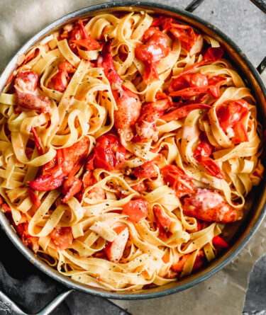 Burst Cherry Tomato and Lobster Tagliatelle recipe image