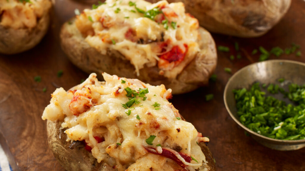 Twice Baked Potatoes with Maine Lobster recipe image