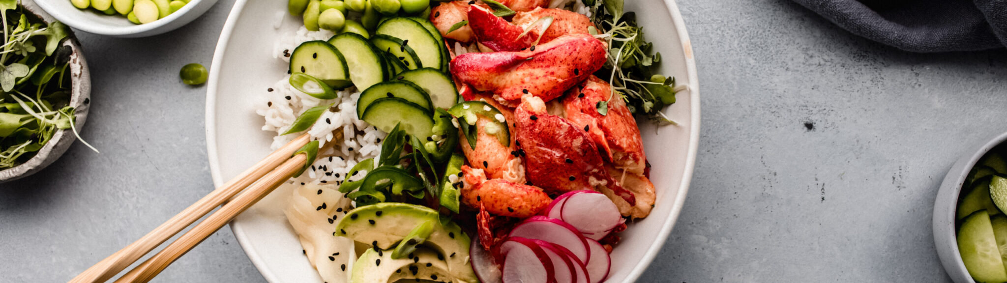 Maine Lobster Poke Bowls recipe image