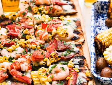 Grilled Maine Lobster Baked Pizza