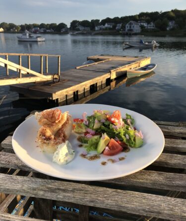 Tempura Fried Maine Lobster with Chive Aioli, Chiles, and Dried Lime recipe image