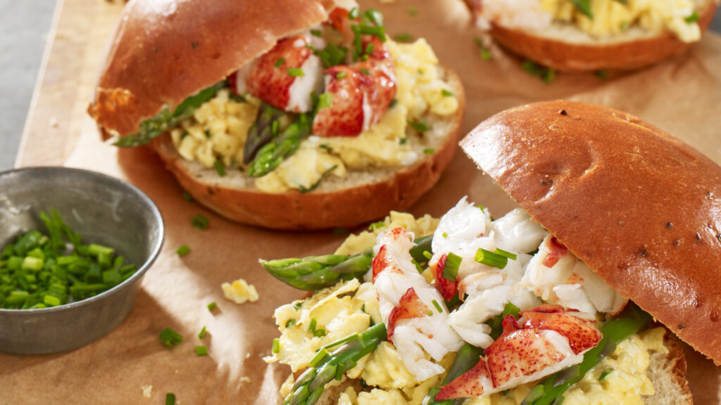 Scrambled Eggs with Maine Lobster and Brioche recipe image