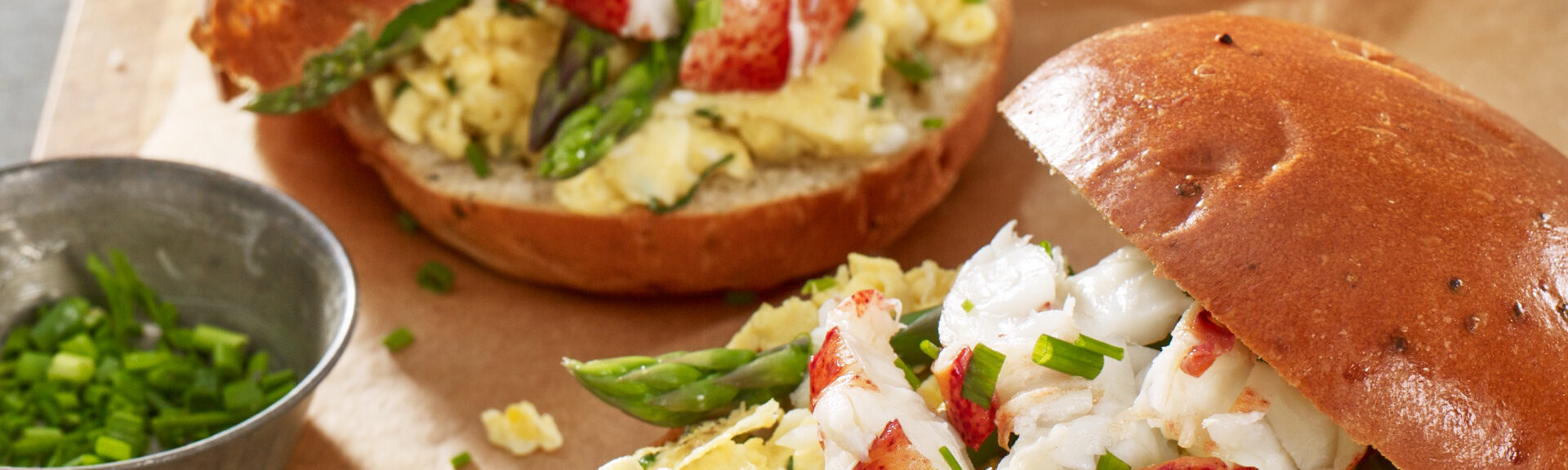 Scrambled Eggs with Maine Lobster and Brioche recipe image
