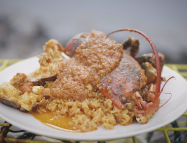 Nigerian Jollof Rice with Maine Lobster Red Stew