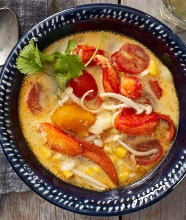 Asian Maine Lobster Chowder with Coconut, Corn and Lemongrass recipe image