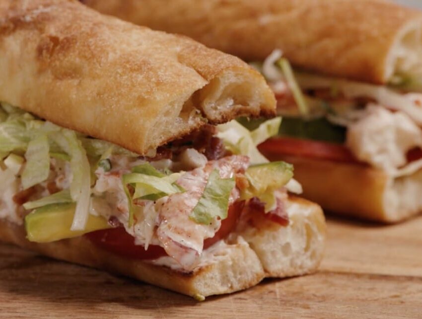 Bacon, Avocado, and Maine Lobster Sandwich recipe image