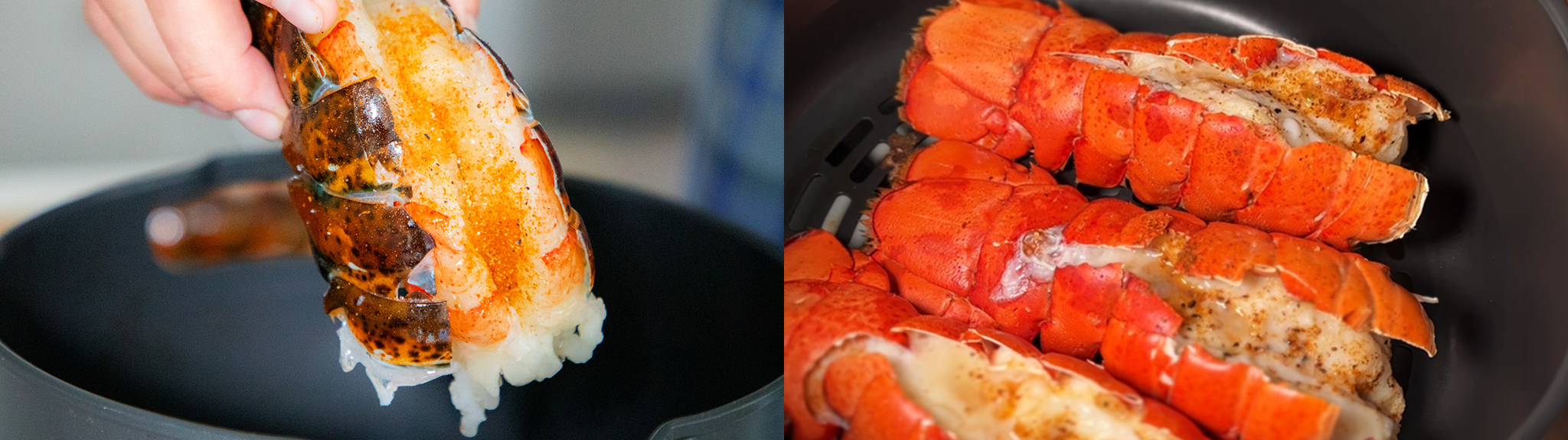 How to Cook Maine Lobster Tails and Products in an Air Fryer recipe image