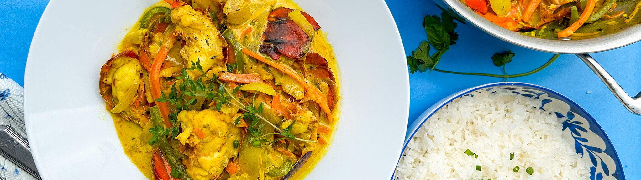 Coconut Curry Maine Lobster recipe image