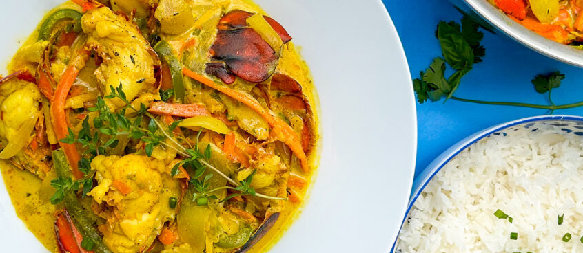 Coconut Curry Maine Lobster