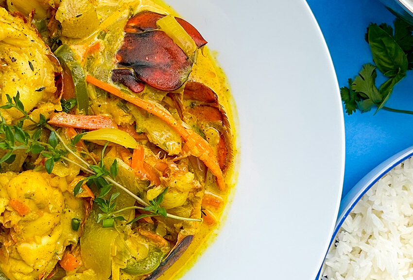 Coconut Curry Maine Lobster recipe image