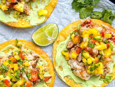 Broiled Maine Lobster Tostada with Pineapple Salsa
