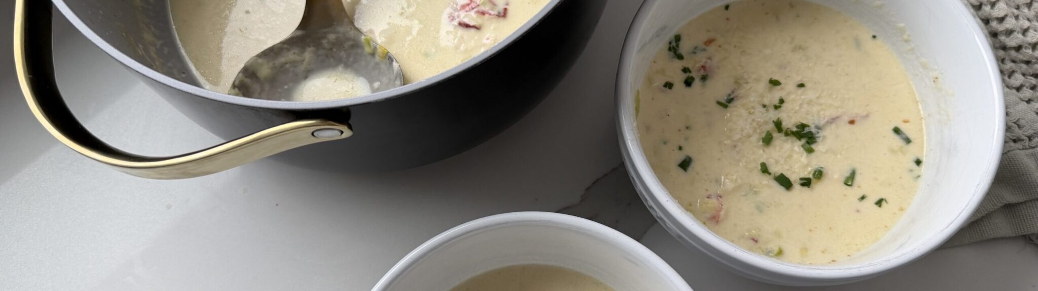Brie Cheese and Maine Lobster Soup recipe image