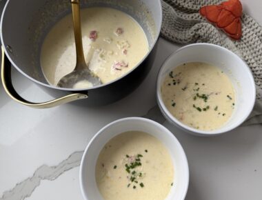 Brie Cheese and Maine Lobster Soup