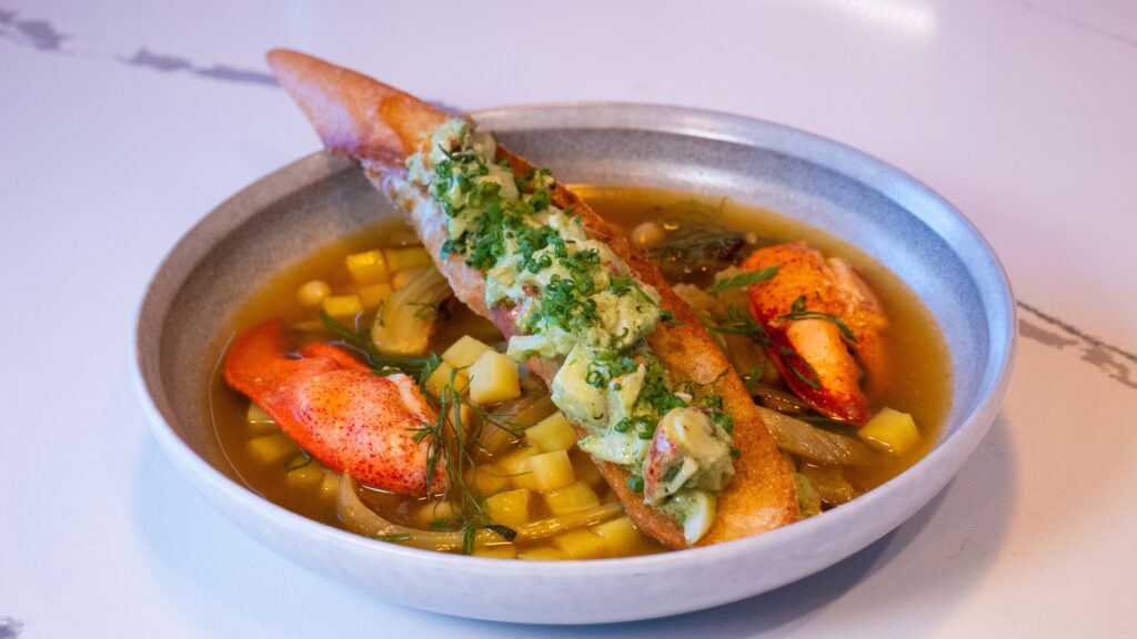 Spicy Maine Lobster Fumet with Aji Amarillo recipe image