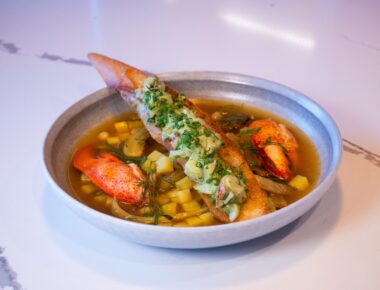 Spicy Maine Lobster Fumet with Aji Amarillo