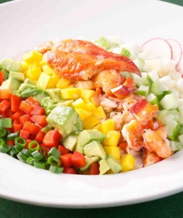 Chopped Vegetable and Maine Lobster Salad recipe image