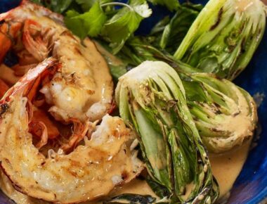 Thai Curry recipe with Grilled Maine Lobster Tails