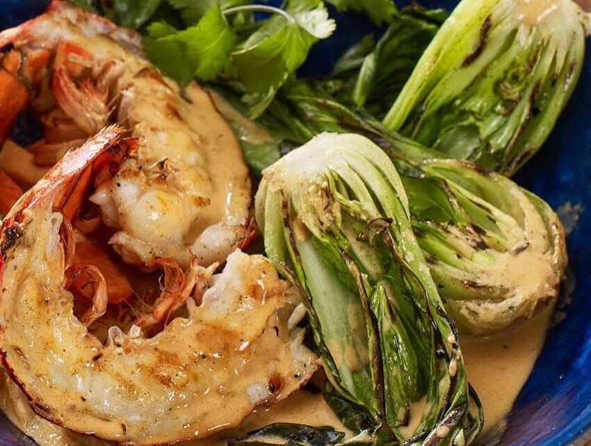 Thai Curry recipe with Grilled Maine Lobster Tails recipe image